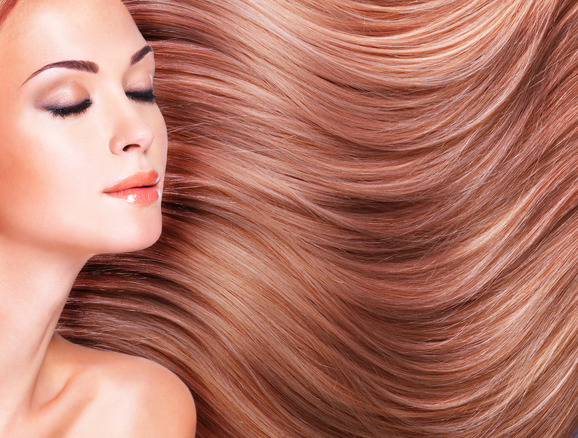 Beautiful Woman with Long Hair